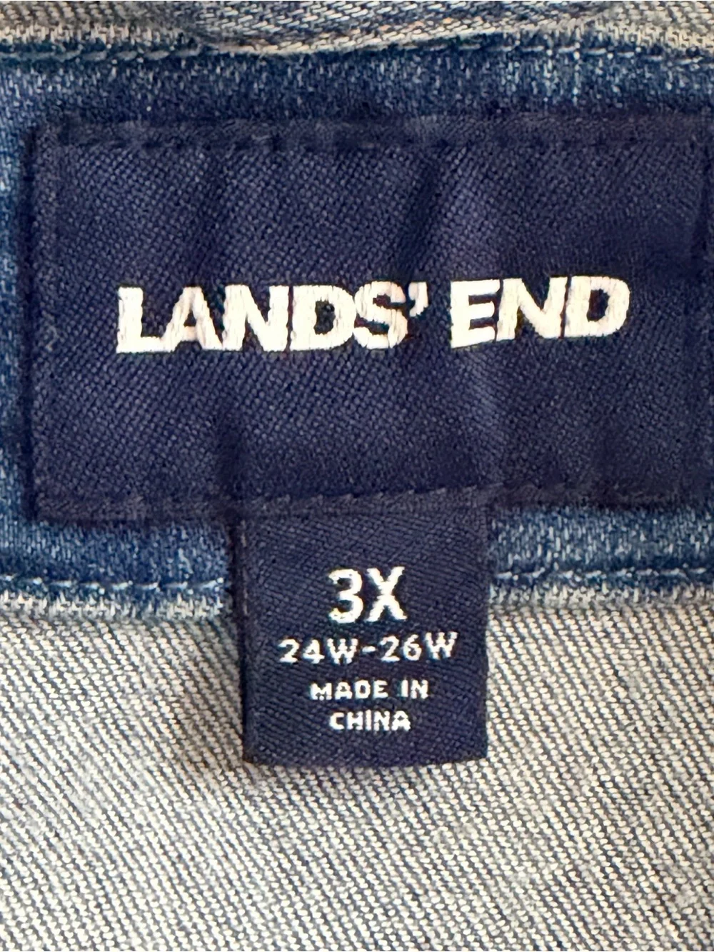 Lands End | Blue Denim Button Classic Jean Jacket